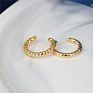 Cz Diamond Simple Ear Cuffs 18K Gold Plated Clip on Earrings Non Pierced for Women