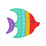 Design Animal-Shaped Fidget Toy Rainbow Push Bubbles Fidget Sensory Toy Silicone Sensory Educational Toy