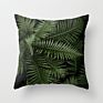 Fashionable Tropical Plant Polyester Hugging Pillow Case Office Fabric Sofa Cushion Cover Home Peach Skin Pillow Case