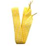 Flat Plaid Cotton Shoelaces Female 2.5 Cm Wide Ribbon Shoe Lace for Boot Sneaker 120 Cm