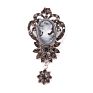 Jaenones Vintage Rhinestone Brooches Queen Head Portrait Brooch Cameo Brooch Sets
