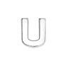 Jewelry Chrome Color Plain 8Mm Slide Letters Diy Accessory Can through 8Mm Wristband