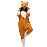 Kigurumi Adult Fox Cat Onesie Pajamas Shark Duckbill Dragon Bear Wolf Animal Fleece Adult Sleepwear Halloween Costume