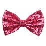 Larger 7" Messy Sequins Children Hair Bow without Clip Diy Hair Accessories for Girl Glitter Bow for Headband