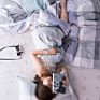 Luxury Simple Quilt Cover Bedding Set 100% Cotton Twill Small Fresh Double Bed 4 Pcs Bed Sheet Set