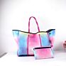 Neoprene Beach Tote Bag Women Shopping Bag Light and Soft Fabric Extra Large Capacity Eco-Friendly Single Shoulder Bag