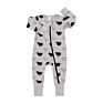 Newborn Cotton Print Long Sleeve Zipper Style Baby Kids Stripe Cheetah Leaf Print Autumn Zip up Bodysuits Sleeper Romper