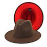 Polyester Cotton Vegan Material Two Tone 60 Colour Fedorahat Fedora Hat for Women Men Party Show Music Festival Dress