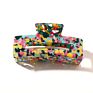 Rara 4" Ins Hair Accessories Women Open-Side Hair Clip Jumbo Rectangle Tortoise Acetate Hair Claw