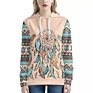 Retro Style American Samoa Polynesian Hoodie Tattoo Design Women Hoodie Pullover Female Streetwear All Seasons