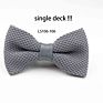 Single Deck Men Women Solid Color Bowknot Lovely Knit Bowtie Adjustable Neckwear Designer Knitting Butterfly Bow Tie