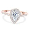 Square Zircon Engagement Rings 925 Sterling Silver Cz Diamond Ring for Women