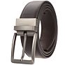 Zk707-3 Zinc Alloy Pin Buckle Genuine Leather Belt for Men