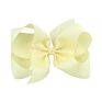 4 Inch 40 Plain Colors Yellow Kids Grosgrain Ribbon Hair Bows Hairbows with Alligator Clips Boutique for Girls 612