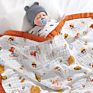 6 Layer Muslin Blanket Printed Design 110*110Cm Bath Towel Cotton Baby Blanket