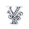 925 Sterling Silver Letter 26 Alphabet Pendant Designer Charms for Diy Bracelet Necklace Jewelry Making
