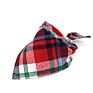 Adjustable Pet Washable Triangle Plaid Pet Bandanas Dog Scarf Bandana