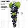 Artificial Grape Bunch Fake Grapes Vine Plastic Raisins Leaf Rattan Fruit Props Indoor Ceiling Decor Grape Leaves Artificial