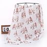 Cartoon Printing 100% Organic Cotton Muslin Baby Swaddle Blanket