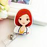 Cartoon Retractable Pull Badge Reel Card Badge Holder Reels for Doctor Dentist Nurse