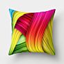 Colorful Crayon Sense Ripple Vortex Colorful Creative Cushion Peach Skin Pillowcase