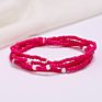 Colorful Women Cadena De Cintura Elastic Waist Bead Chains Waistbeads