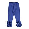 Cotton Toddler Infant Boutique Clothes Ruffle Baby Girls Pants Leggings Infant Icing Leggings Solid Color Casual Pants