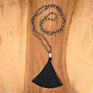Crystal Knot Tassel Necklace Hand Woven Long Sweater Chain Buddha Head Pendant Women's Necklace