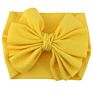 Cute Silk Solid Headband Bow Tie Baby Nylon Headband Hair Accessories Headwrap for Babies