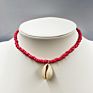Diy Color Shell Rice Bead Personality Choker Beach Necklace Women Jewelry
