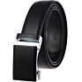 Gina Free Logo Men's Real Leather Ratchet Dress Belt with Automatic Buckle