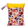 Goodbum Washable Wet Bag Waterproof Double Pockets 30*40 Size Bag for Wet Cloth Diaper Bag