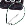 Handmade Gemstone Bracelet 2Mm Small Crystal Faceted Natural Gem Stone Beaded Adjustable Bracelet for Women Jewelry