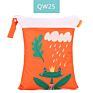 Happyflute Polyester Layer Baby Waterproof Zipper Wet Bag Diaper Bag with Handle