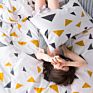 Luxury Simple Quilt Cover Bedding Set 100% Cotton Twill Small Fresh Double Bed 4 Pcs Bed Sheet Set