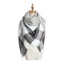 Men Women Ladies Square Thick Other Scarves