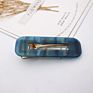 Sales Colors Acrylic Hair Clips with Small Moq Rectangular Hollowed-Out Acetate Hair Clips for Women