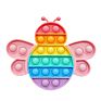 Santa Claus Push Pop Anxiety Relief Kid Educational Fidget Sensory Toys for Children's Holiday Gifts Christmas Series Design
