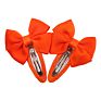 Snap Hair Clips with Bow Barrettes Bb Clips Hairbows Hairgrips Headwear Accessories for Baby Girls