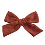 Soft Cotton Linen Fabric Bow Hair Clips Schoolgirl Sailor Bow Clips Baby Girls Hair Accessories