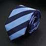 Stylish Men's Stripe Necktie College Style Red Navy Blue Green Multi-Color Twill Cosplay Party Business Wedding Neck Ties