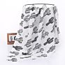 100% Cotton Muslin Swaddle Blanket Tassel 120*110 Cm Wrap Towel for Baby