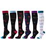 4 Pair Design High Running Travel Logo Nurse Nursing Socks Compression Set