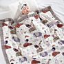 6 Layer Muslin Blanket Printed Design 110*110Cm Bath Towel Cotton Baby Blanket