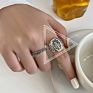 Aug Jewelry Mixed Mixed Batch Optional 925 Silver Female Old Vintage Jewelry, Opening Adjustable Thai Silver Ring