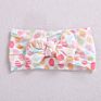 Baby Fruit Prints Soft Nylon Headbands Floral Bows Wide Turban Head Wraps Children Girls Hair Accessories