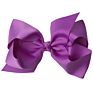 Big 6" Hair_Bows Clips Solid Color Grosgrain Ribbon Larger Hair Bows Alligator Clips Hair Accessories for Baby Girls Infants