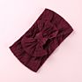 Cable Knit Bows Nylon Headbands Wide Knot Bow Nylon Head Wraps