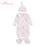 Cotton Jersey Newborn Sleeping Bag 0-6M Baby Safe Sleep Sack Knotted Baby Gown Unisex Newborn Baby Sleeping Bag