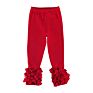 Cotton Toddler Infant Boutique Clothes Ruffle Baby Girls Pants Leggings Infant Icing Leggings Solid Color Casual Pants
